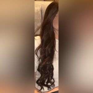 Bobbi Boss Indi Remi Natural Yaki 22” Human Hair Weave Color 4 Made Into Clip In